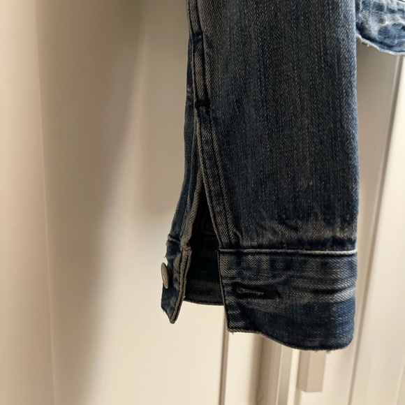 Women’s Levi’s Silver Tag original Denim button up Denim Western Jacket Small - Picture 5 of 13